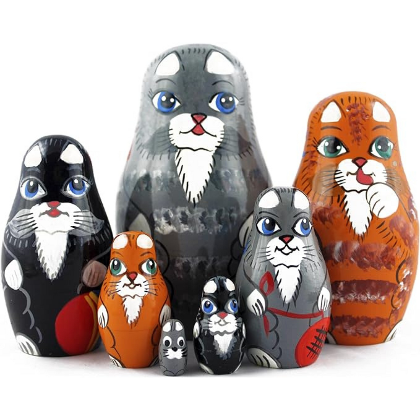 Cat Matryoshka Nesting Dolls 7 Pcs