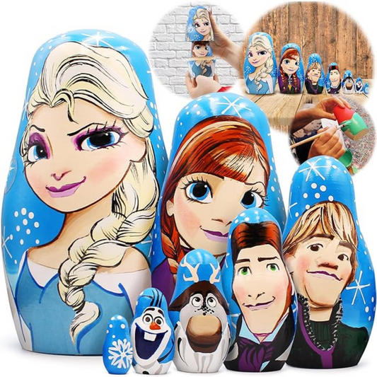 Nesting Dolls 7 pcs Cartoon Characters Frozen Elsa