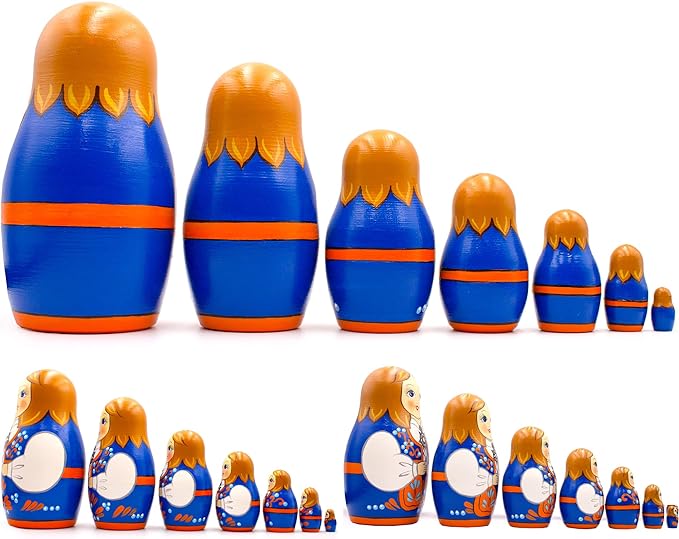 Nesting Dolls Norwegian Folk Costume 7 pcs