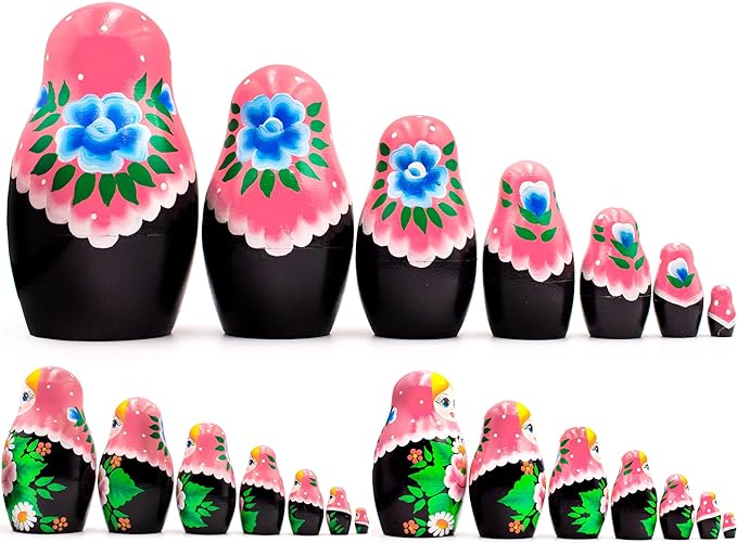 Nesting Dolls Sakura Flower 7 pcs