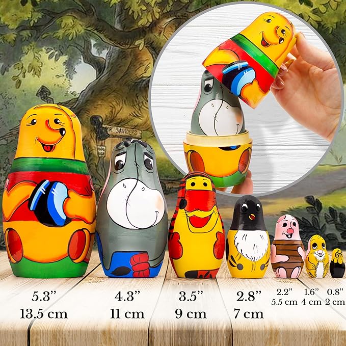 Nesting Dolls Winnie the Pooh  7 pcs