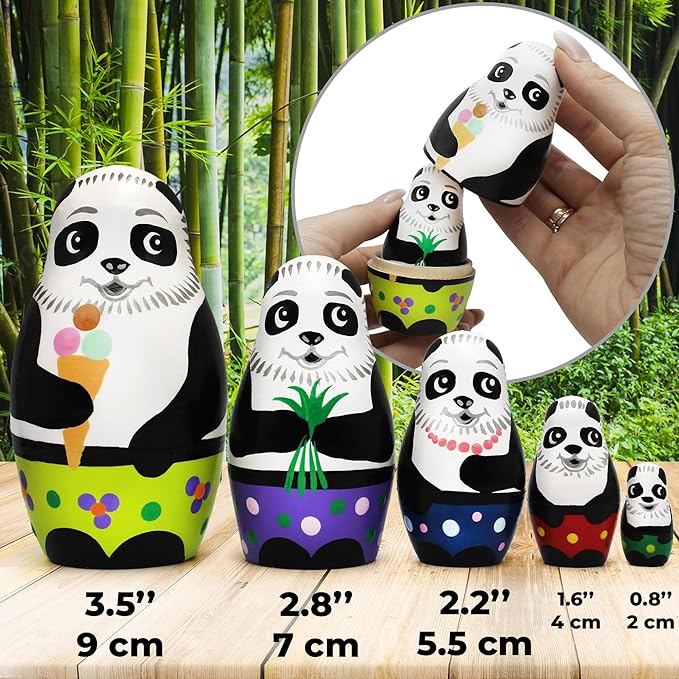 Nesting Dolls Panda 5 pcs