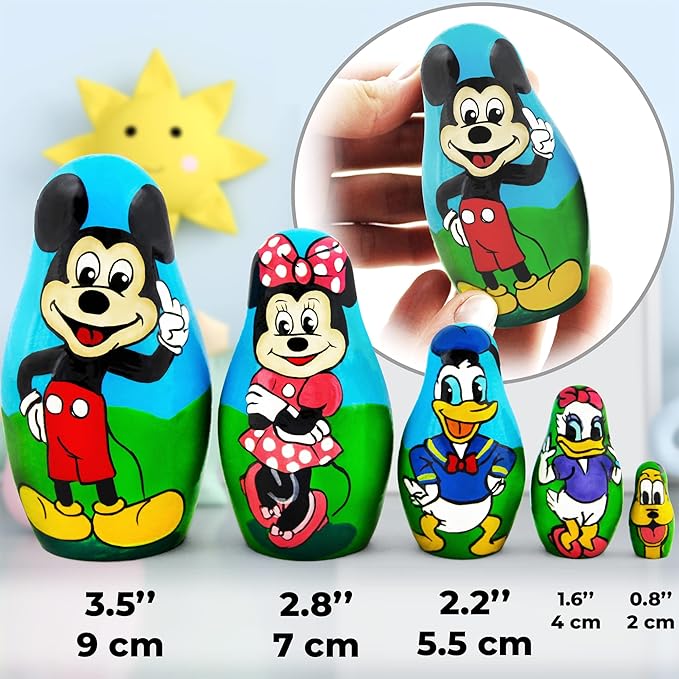 Nesting Dolls Mickey Mouse 5 Pcs