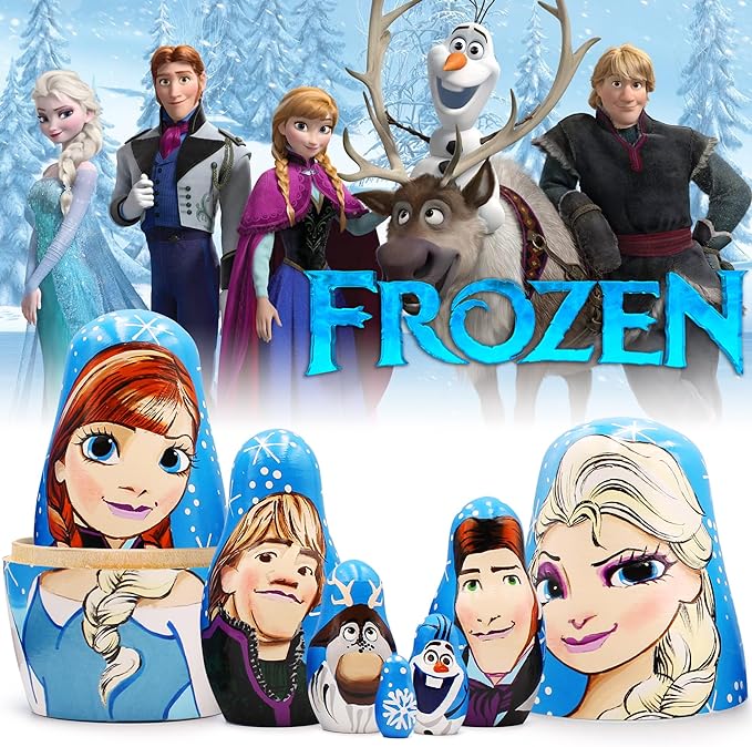 Nesting Dolls 7 pcs Cartoon Characters Frozen Elsa