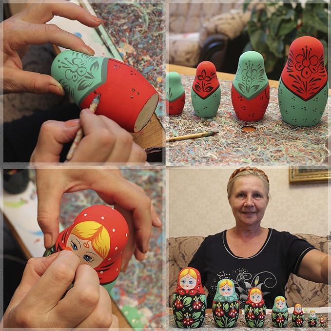 Unpainted Nesting Dolls 7 pcs - DIY