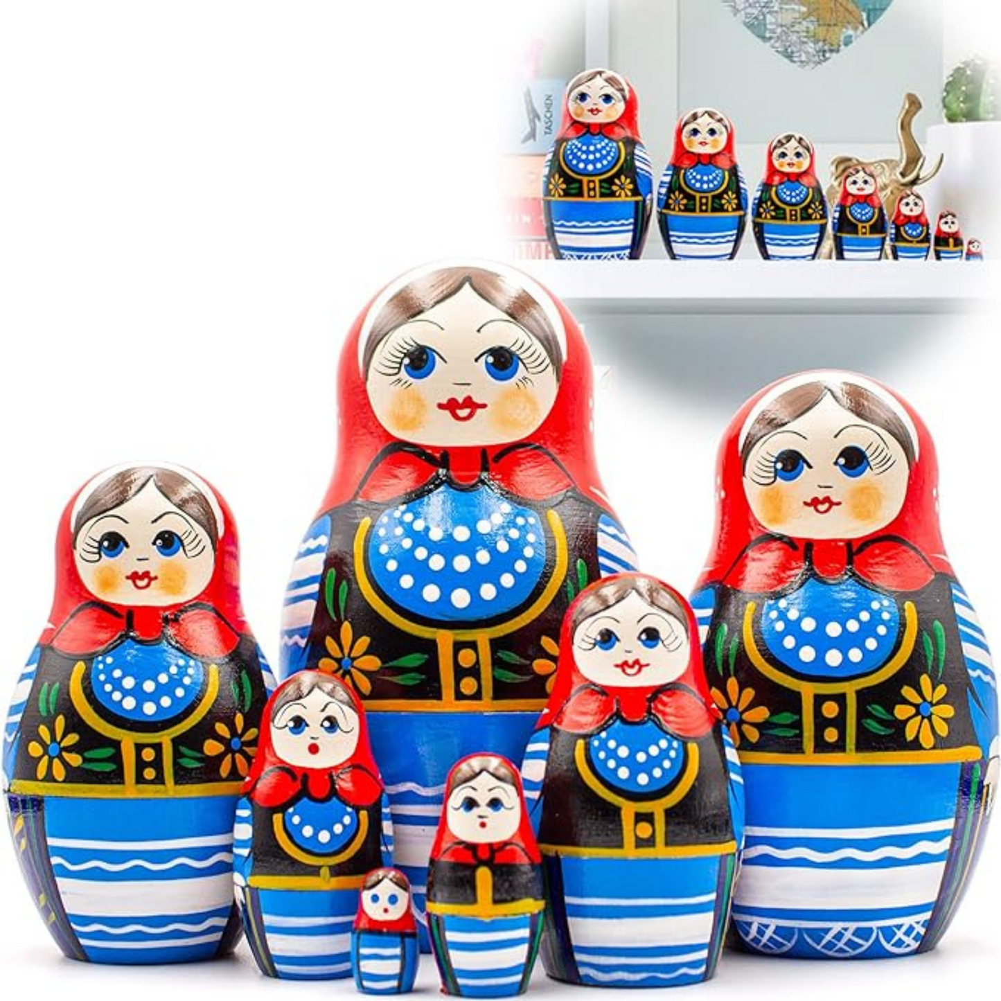 Nesting Dolls in Polish Costumes 7 pcs